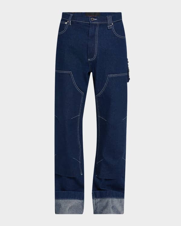 Loewe Men's Puzzle Straight-Leg Jeans | Neiman Marcus