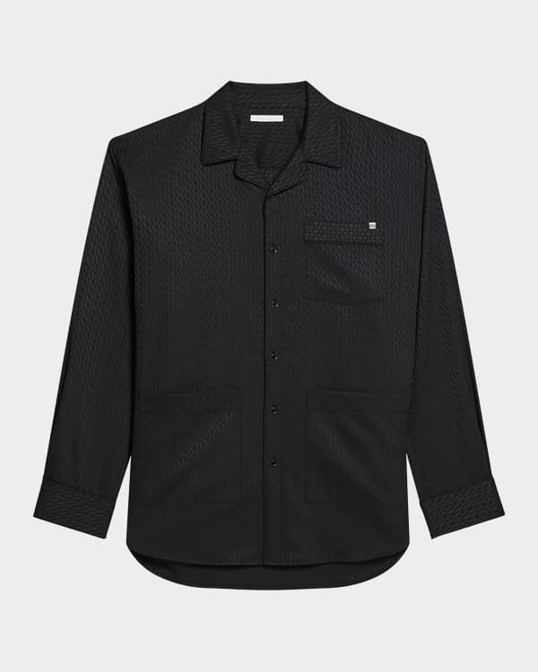Helmut Lang Men's Terry Polo Shirt | Neiman Marcus