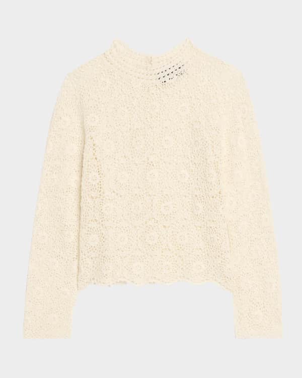 Shop Polo Ralph Lauren Cable-Knit Long-Sleeve Polo Sweater