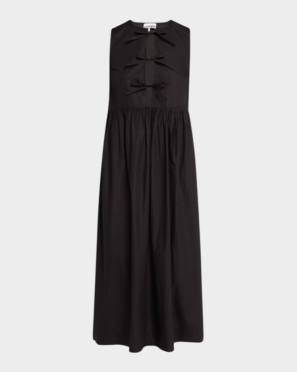 Ganni Cotton Maxi Strap Dress | Neiman Marcus