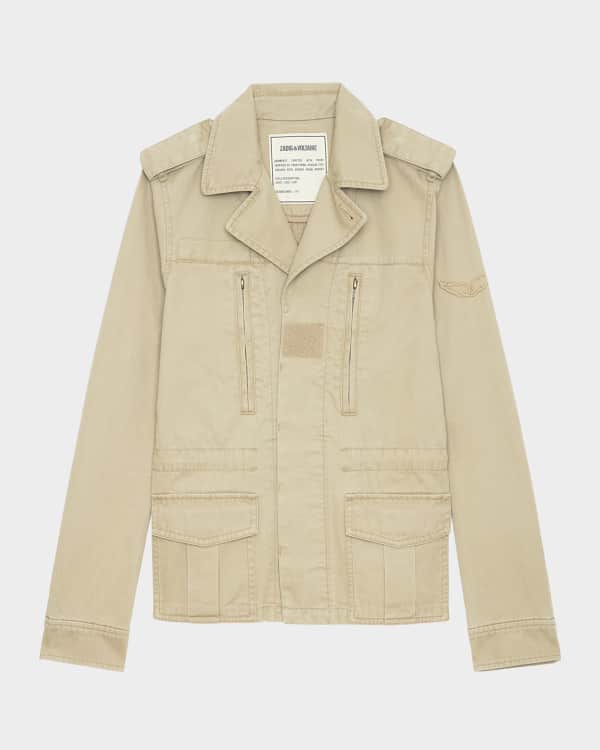 Zadig & Voltaire Kid 'Good Vibes' Washed Cotton Utility