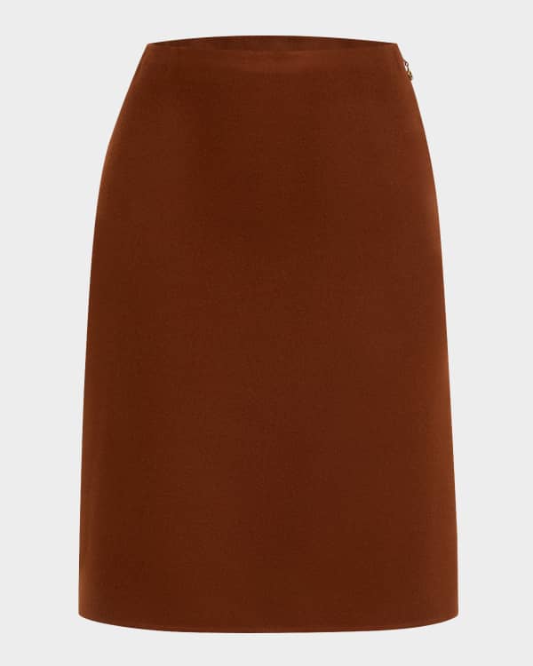 【関税&送料込】Loro Piana Vivian Cashmere Skirt Vivian Skirt Cashmere Navy Blue | Loro Piana US