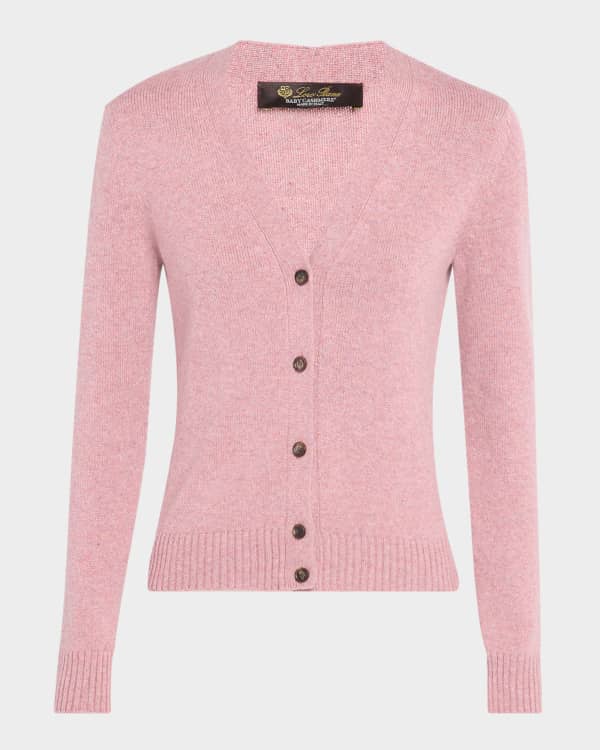 Loro Piana☆BABY CASHMERE☆ Loro Piana Cervatto Short-Sleeve Baby Cashmere Cardigan | Neiman