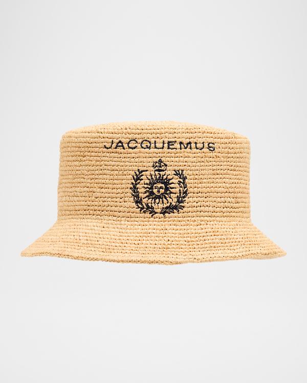Jacquemus Le Bob Artichaut Denim Bucket Hat | Neiman Marcus