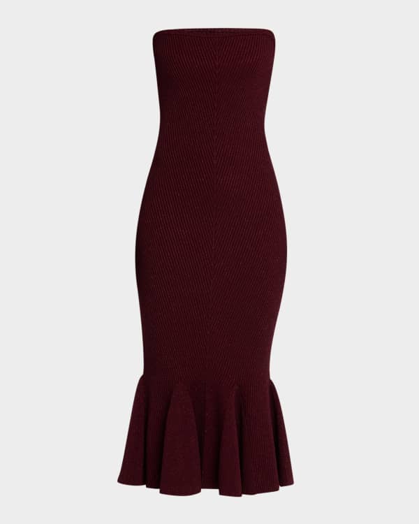 Strapless Midi Dress