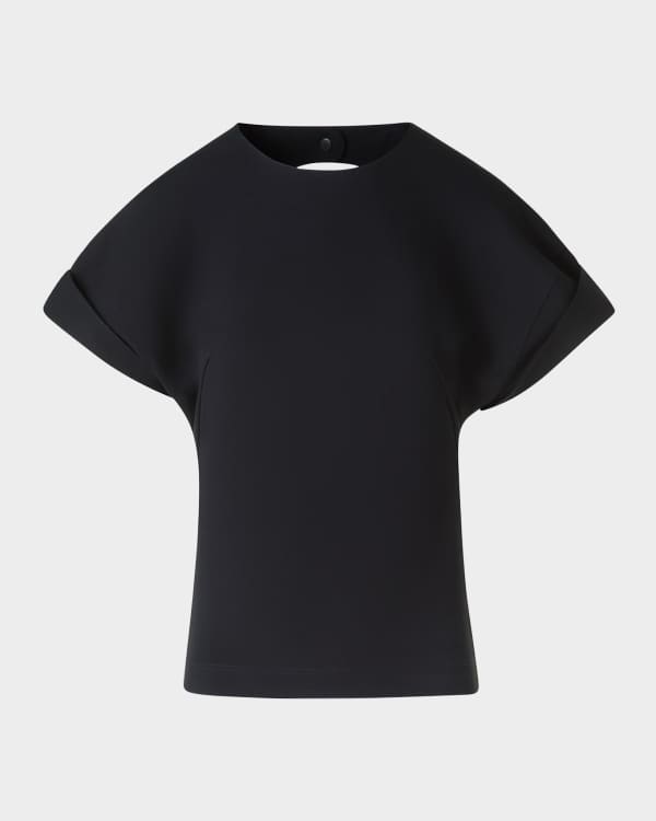 【THE MOZZ】Plain Cutout Short Sleeve T-Shirt Plain T-shirt | White | Jack & Jones®