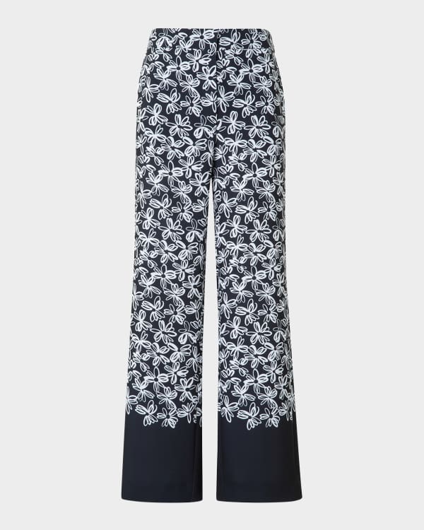 Mika Crepe Punto Pants, Stone