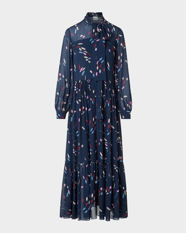 Etro Blooming Paisley-Print Midi Dress | Neiman Marcus