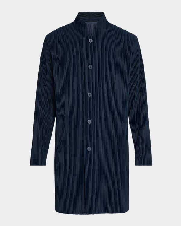 Homme Plisse Issey Miyake Men's Edge Lightweight Trench Coat