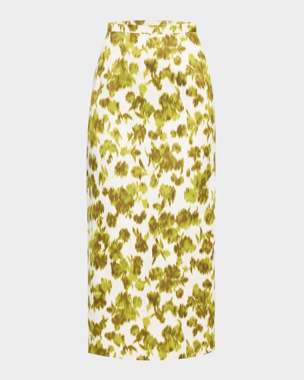 ALAIA Zebra-Print Pencil Skirt with Cutout Detail | Neiman