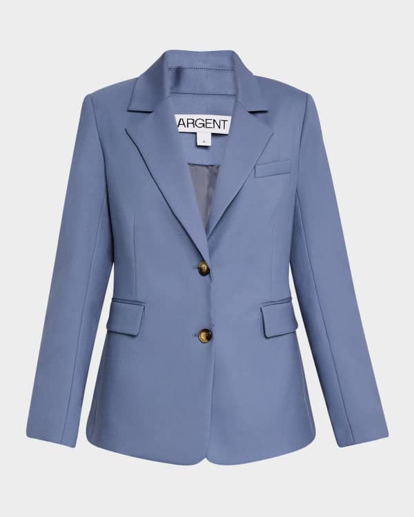 Reiss Brittany Textured Single-Button Blazer | Neiman Marcus