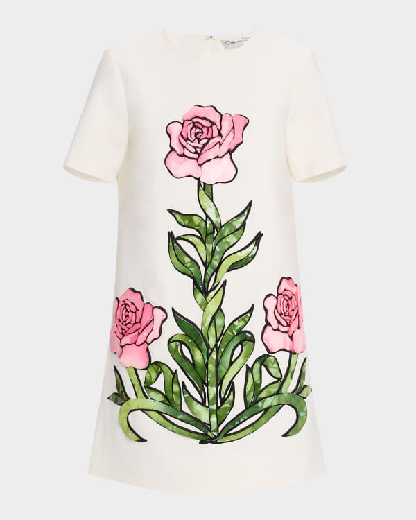 VALENTINO - Knit Logo Short Sleeve Mini Dress Valentino