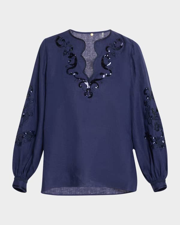 【公式】アクセサリーの激安通販 Zadig & Shirt Button-Front Studs Raye Taskiza Voltaire トップス