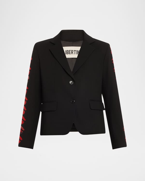 Dries Van Noten Bongo Single-Breasted Long Silk Jacket