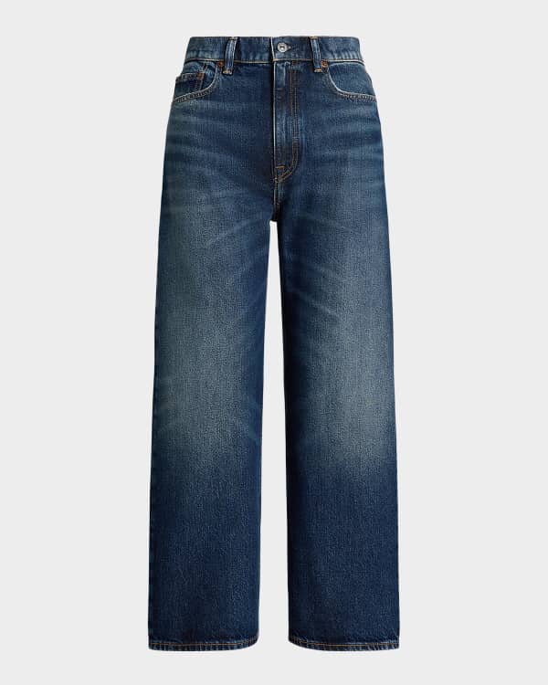 AGOLDE Ren High-Rise Wide-Leg Jeans | Neiman Marcus