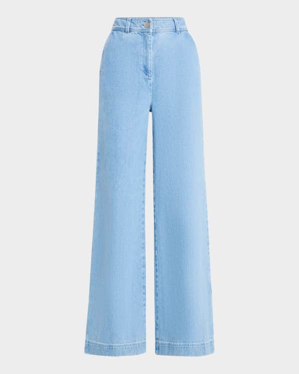 Polo Ralph Lauren Wide-Leg Flare Denim Jeans | Neiman Marcus