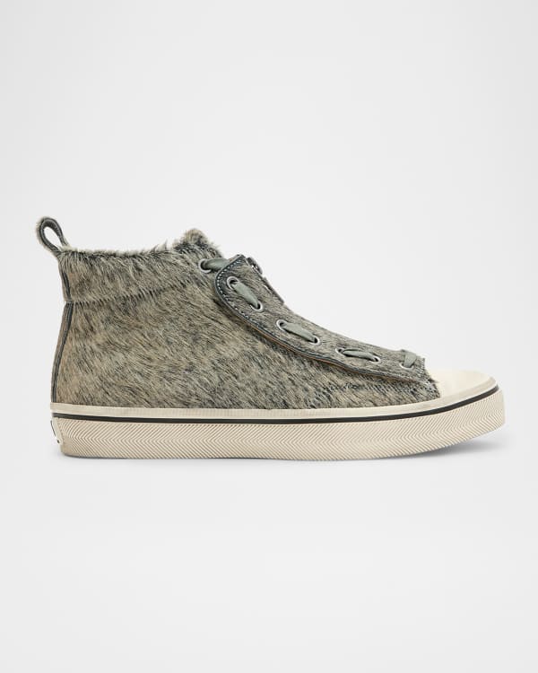 John Varvatos Men s Remy Leather Mid Top Slip On Sneakers Neiman Marcus