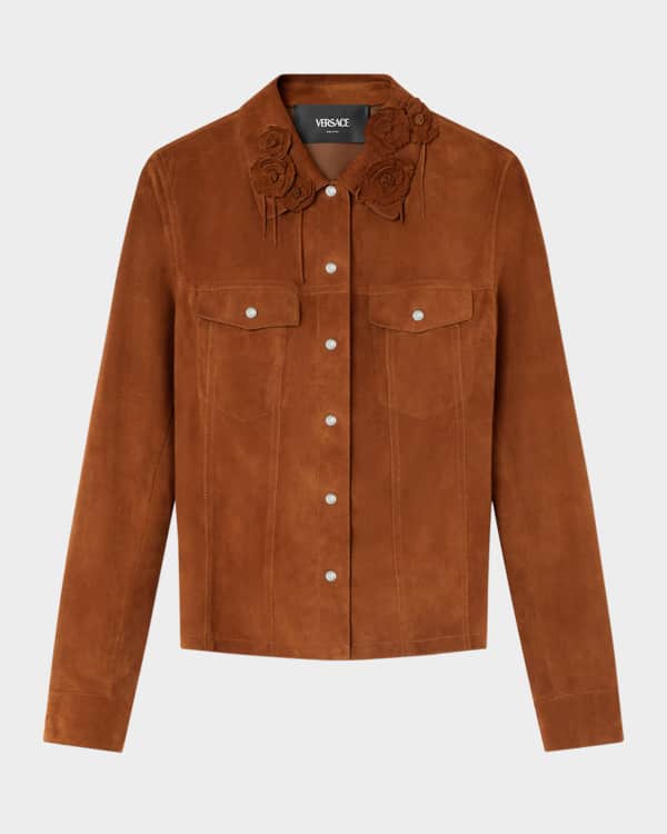 【関税&送料込】Versace Informal Jacket Responsible Stretch Versace Single-Breasted Stretch Crepe Crop Informal Jacket