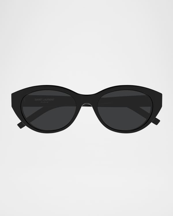 Saint Laurent 57mm Acetate Semi-Shield Sunglasses | Neiman Marcus