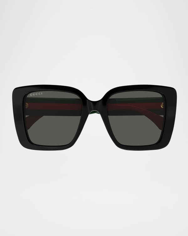 Gucci Embellished Acetate Cat-Eye Sunglasses | Neiman Marcus