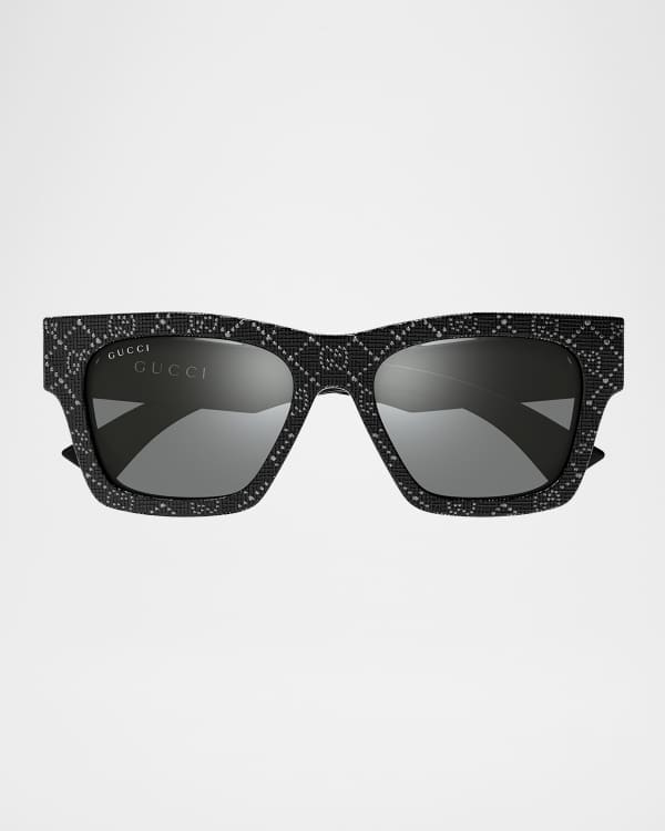 Gucci Embellished Acetate Cat-Eye Sunglasses | Neiman Marcus