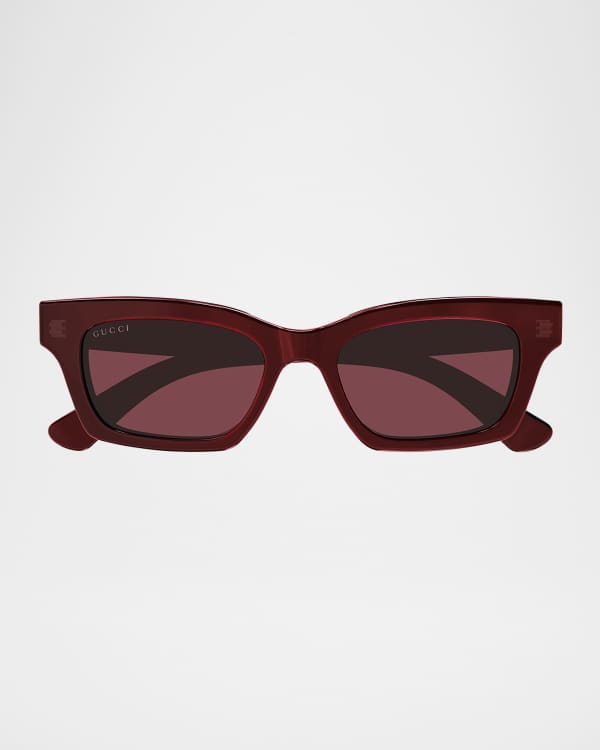 サングラス Gucci Embellished Acetate Sunglasses Gucci Embellished Acetate Rectangle Sunglasses | Neiman Marcus