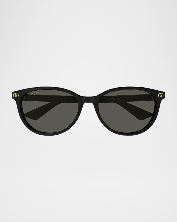 Gucci Crystal Acetate Cat-Eye Sunglasses | Neiman Marcus display picture 3