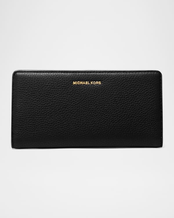 MICHAEL Michael Kors Monogram Zip Leather Wallet | Neiman Marcus