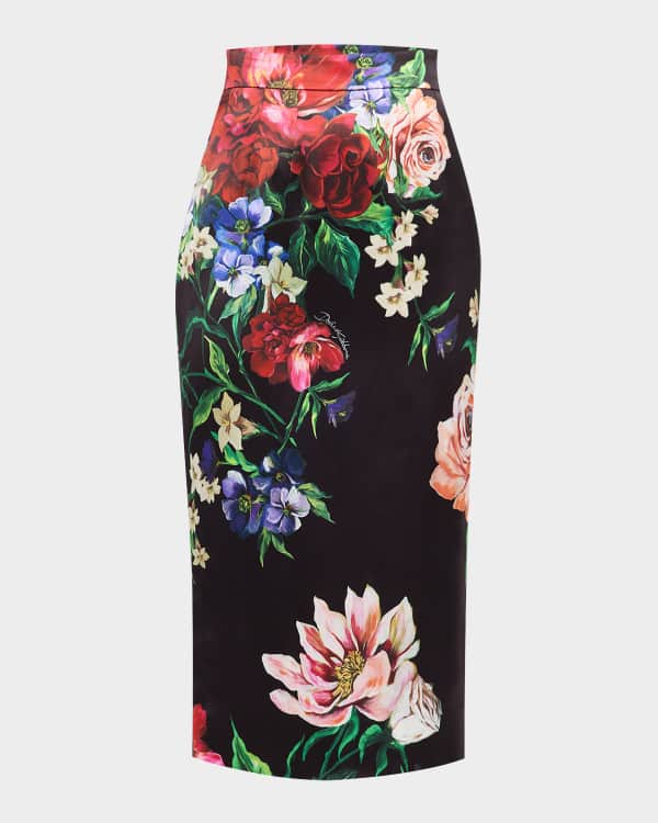 華やぎアイテム【Dries Van Noten】Floral pencil skirt Dries Van Noten // Floral Jacquard Skirt – VSP Consignment