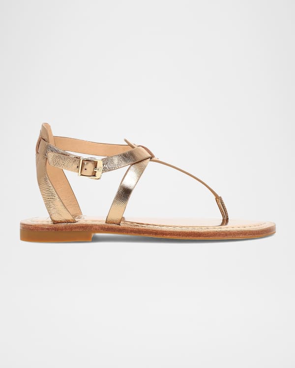 【MARC JACOBS】デュアル T ストラップ サンダル Marc Jacobs Dual Leather T Sandals | Saks Fifth Avenue