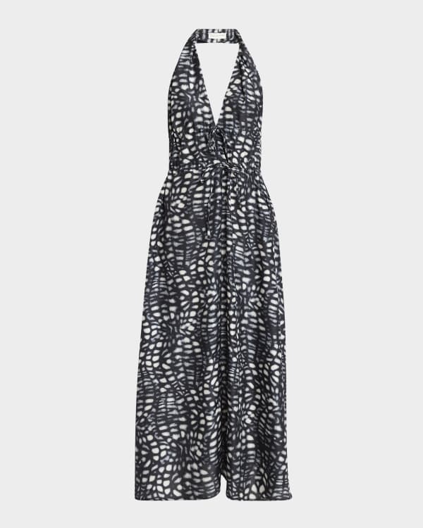 Dries Van Noten Daring Plaid Asymmetric Maxi Dress | Neiman