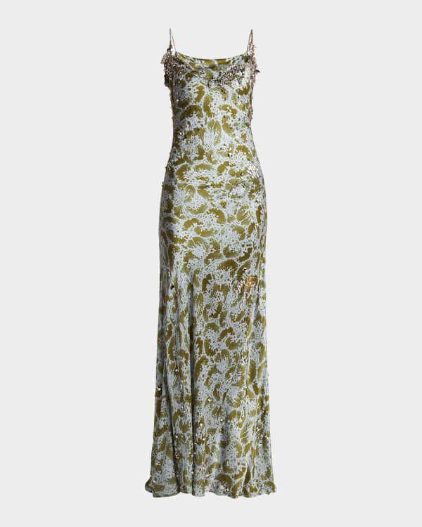 Dries Van Noten Deyon Draped One-Shoulder Gown with Ruffle