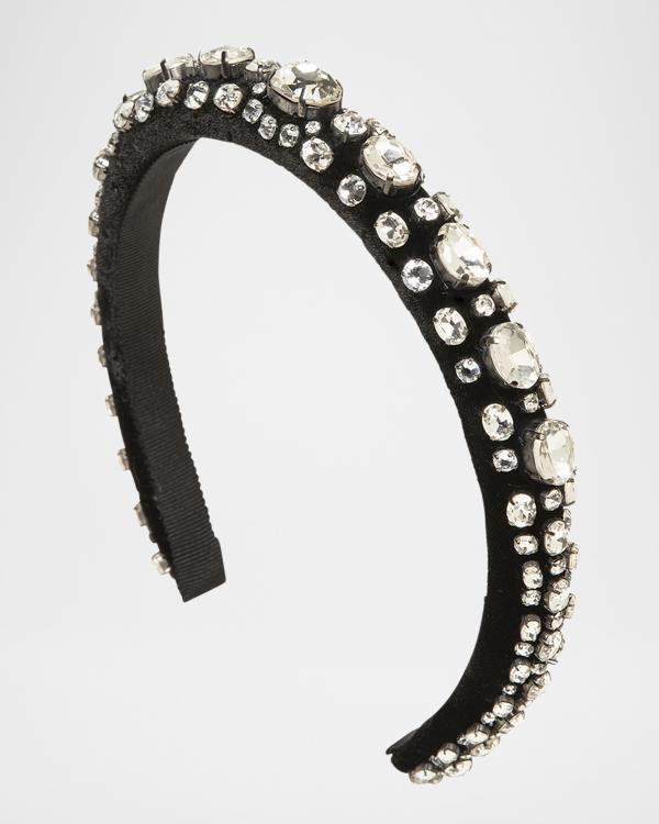 Jennifer Behr Joy Embellished Padded Headband | Neiman Marcus display picture 3