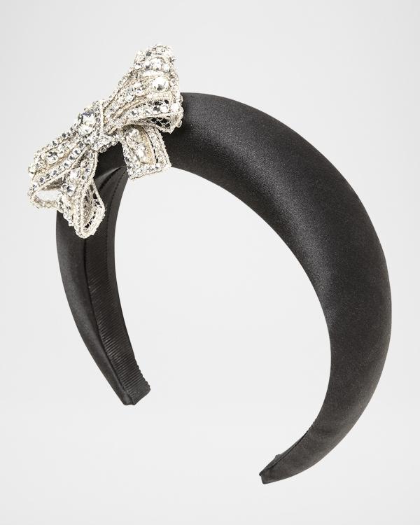 JENNIFER BEHR Rosamund silk-faille headband s-l400.jpg main image 3