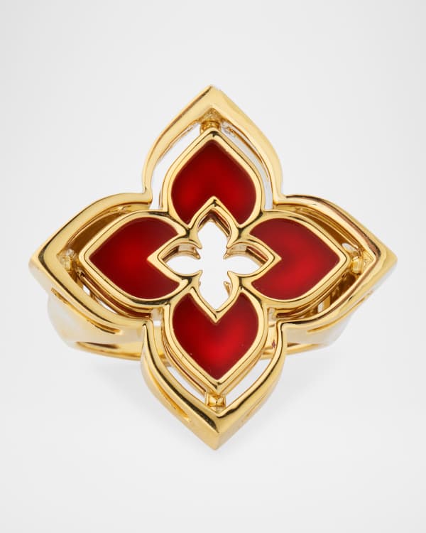 ★ Oscar de la Renta ★ リング Oscar de la Renta Threaded Flower Ring | Neiman Marcus