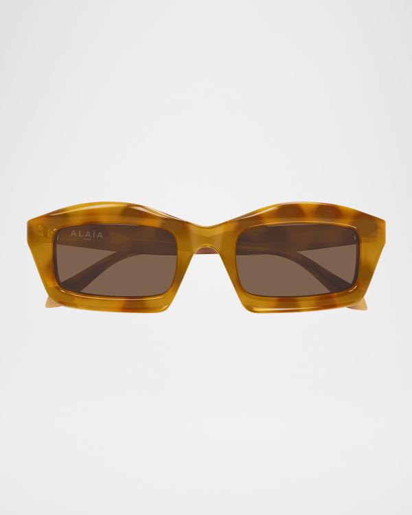 ALAIA Square Acetate Sunglasses | Neiman Marcus display picture 2