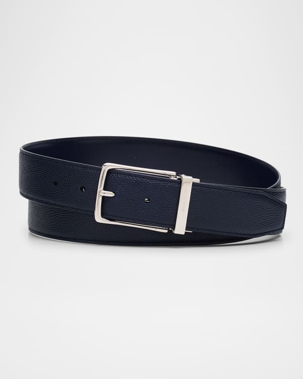 Ralph Lauren Purple Label Men's Monogram-Buckle Alligator