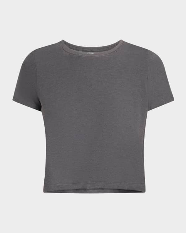 Alo Yoga All Day Cropped Short-Sleeve T-Shirt | Neiman Marcus
