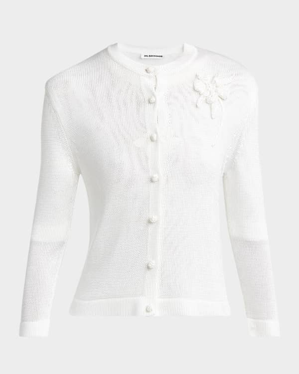 Etro Printed Silk Knit Cardigan | Neiman Marcus