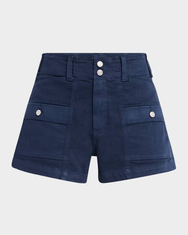 [RECTO] STRUCTURED DRILLED COTTON SHORTS (BEIGE) 送料込 RECTO Structured Drilled Cotton Shorts | Neiman Marcus
