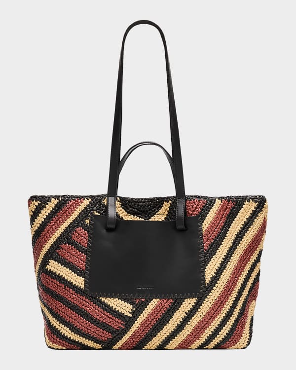 Ella Patent Recycled Nylon Tote Bag