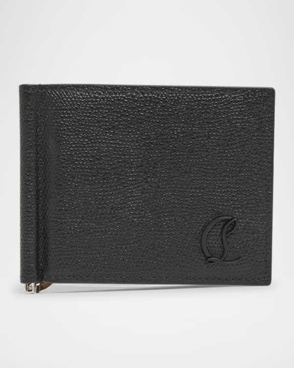 Burberry Men's TB-Plaqué Leather Money Clip Wallet | Neiman Marcus