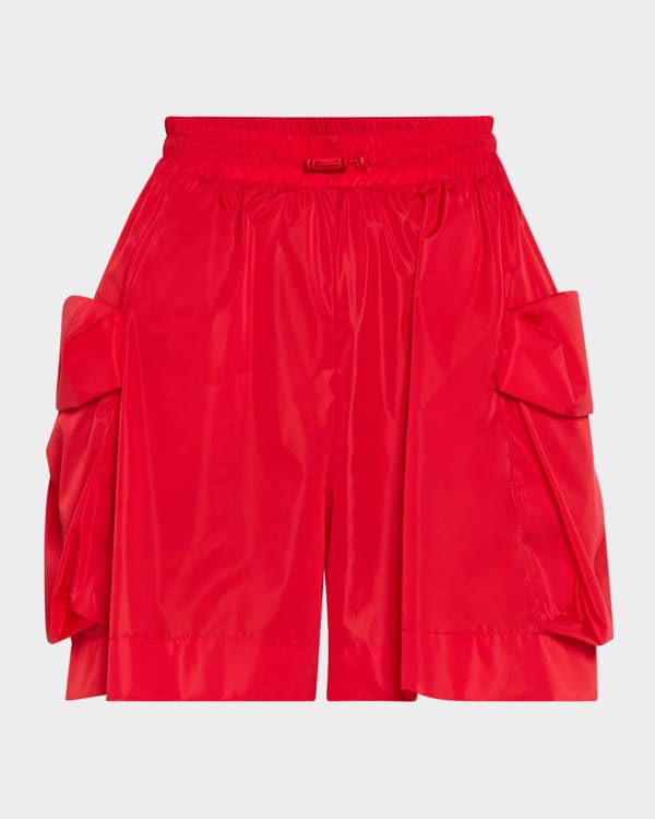 La DoubleJ Foulard Silk Pull-On Shorts | Neiman Marcus