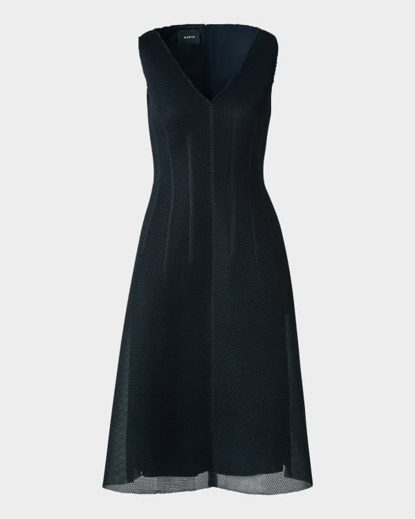 Akris Nappa Leather Midi Dress | Neiman Marcus