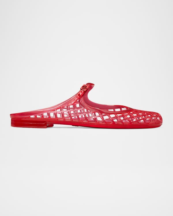 Tory Burch Patent Flower Ballerina Flats | Neiman Marcus