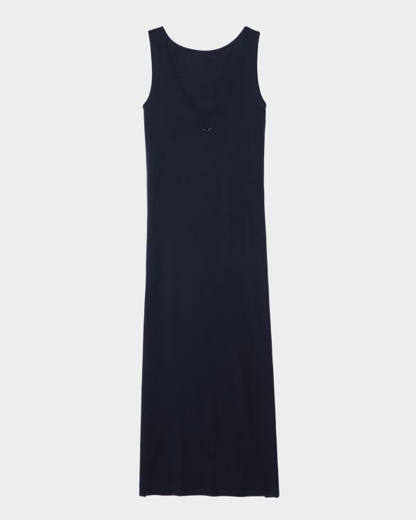 Kendall Sleeveless Technical Cotton Midi Dress