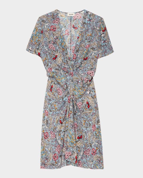 Golden Goose Journey Short-Sleeve Embroidered T-Shirt Dress | Neiman Marcus