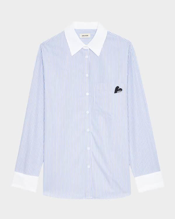 Zadig & Voltaire Taskiza Raye Studs Button-Front Shirt