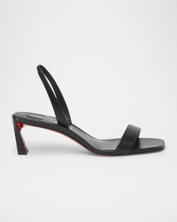 サンダル・ミュール MiuMiu Black nappa leather sandals (5X432EF085038 F0967) Miu Miu Black Nappa Leather Sandals | italist