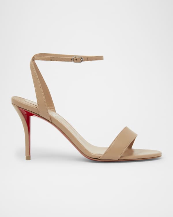 サンダル・ミュール AQUAZZURA SS25 'Milagros' sandals (MLGMIDS0SUG NND) Aquazzura Milagros Crystal Suede Grosgrain Ankle-Strap